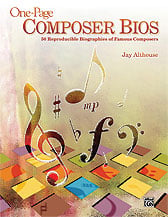 One-Page Composer Bios Reproducible Book Thumbnail